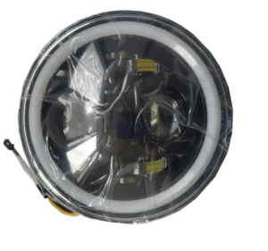 Faro Led Para Moto 7  Con Luz De Angel