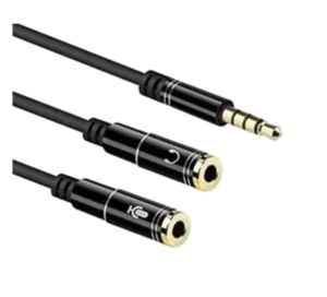 Cable Divisor 3.5mm Y Microfono Audifono Puerto 3.5 Audio