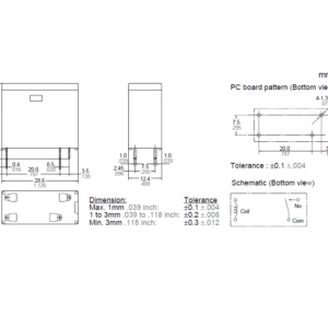 Rele Ale15b12 12vdc 4pin 16a  Hf62f