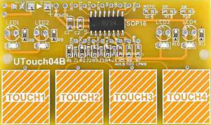 Interruptor Capacitivo De 4 Botones De Toque