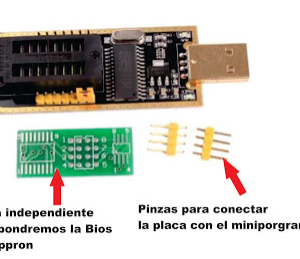 Programador Usb Ch341a Serie 24 Eprom Escritor 25spi Flas