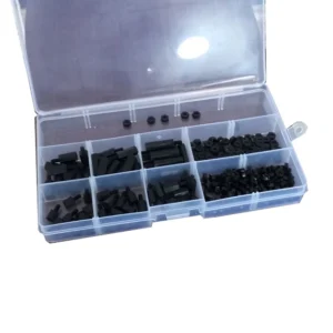Kit Tornillos Plasticos Color Negro Proyectos Electronicos