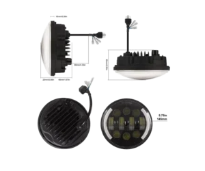 Faro Led Para Moto Chopper,kawasaki,suzuki,vintage,5 3/4