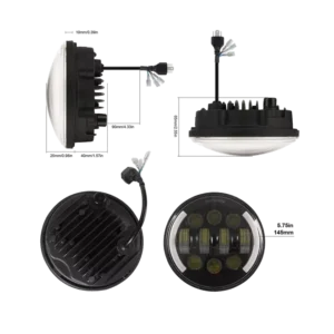 Faro Led Para Moto Chopper,kawasaki,suzuki,vintage,5 3/4