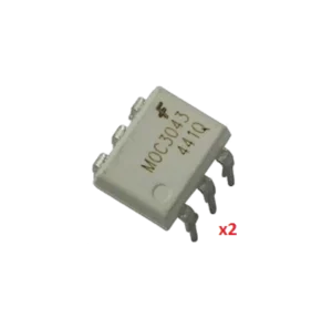 Kit 2 Moc3043 Optoacoplador Con Circuito De Cruce Por 0