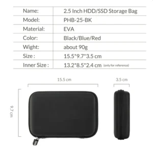 Estuche  Para Discos Externos 2,5   Orico