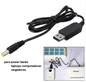 Convertidor Usb 5v A 12v, Para Power Bank
