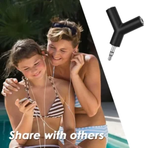 Auxiliar 3.5mm Dual Jack, Splitter Duplicador De Sonido